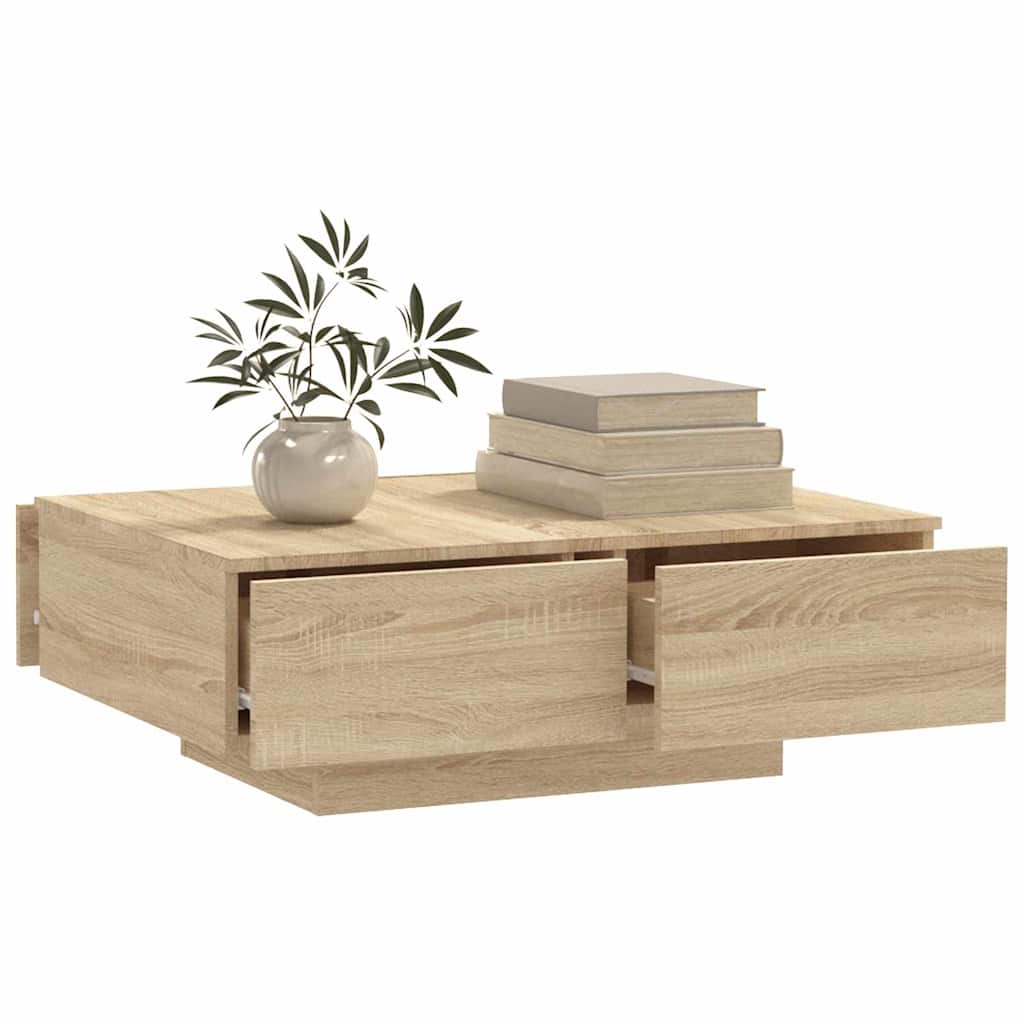 Mesa de centro 90x60x31 cm derivados de madeira carvalho sonoma