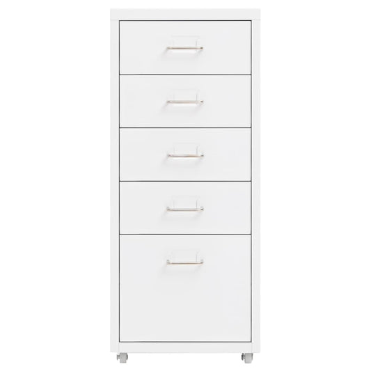 Arquivador móvel 28x41x69 cm metal branco