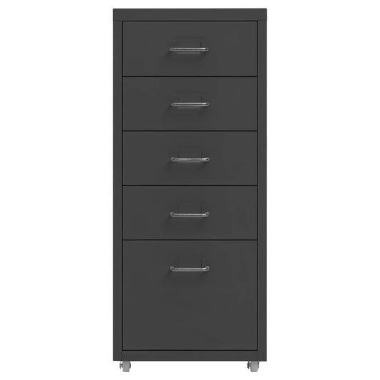 Arquivador móvel 28x41x69 cm metal antracite