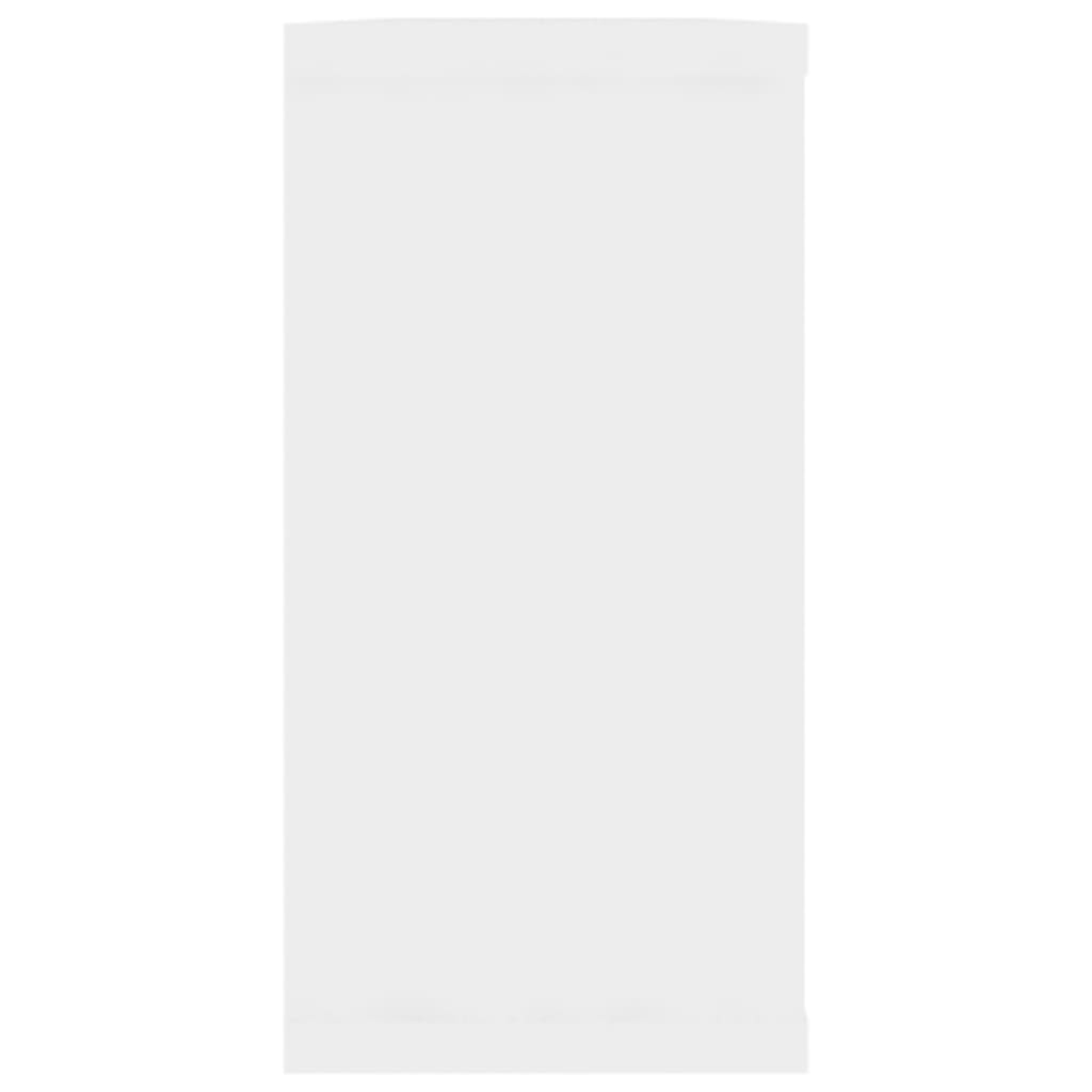 Prateleiras parede forma cubo 4pcs deriv. madeira 100x15x30 cm