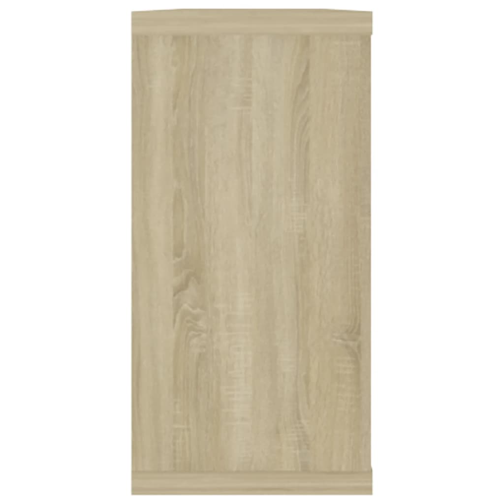 Estantes parede cúbicas 4pcs derivados madeira carvalho sonoma