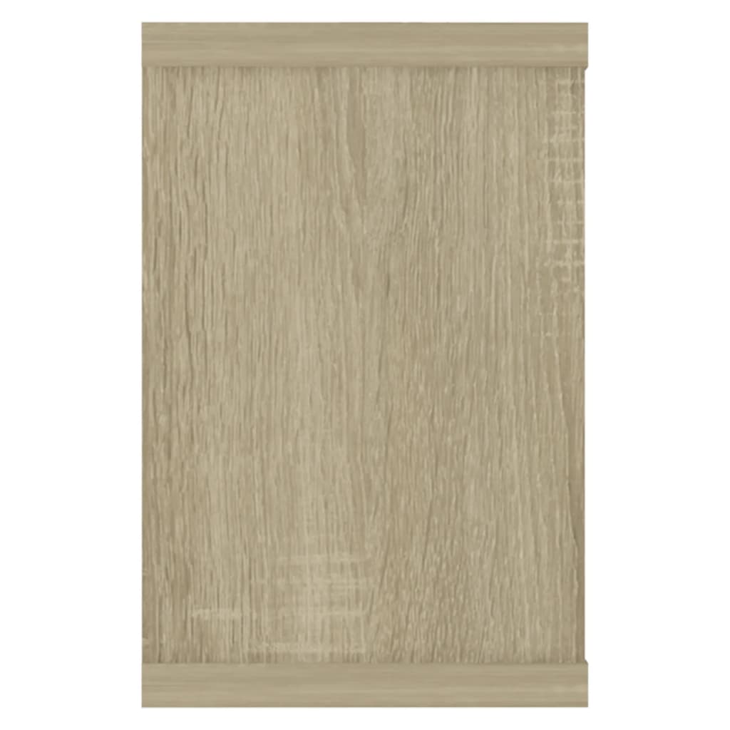 Prateleiras parede forma de cubo 4 pcs carvalho sonoma