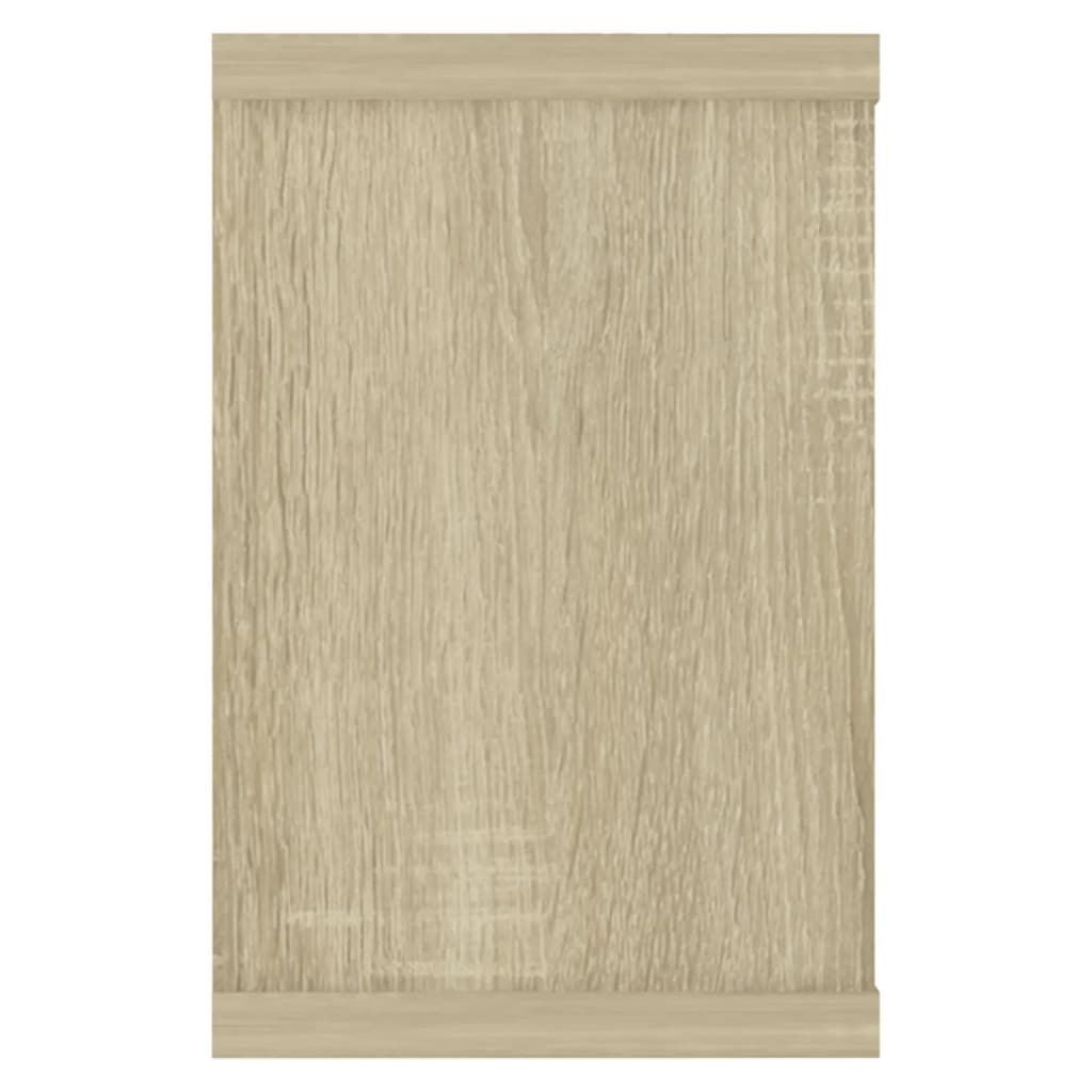 Prateleiras parede forma de cubo 6 pcs carvalho sonoma