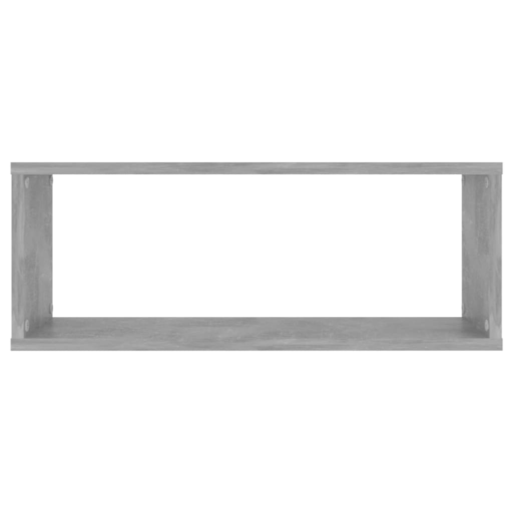 Prateleiras parede forma de cubo 6pcs 60x15x23 cm cinza cimento