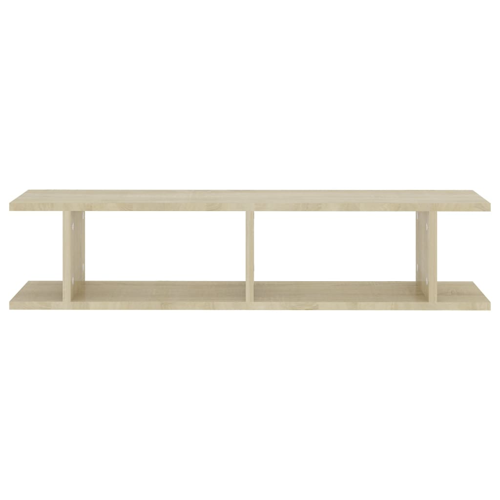Estantes de parede 2 pcs 90x18x20 cm contrapl. carvalho sonoma