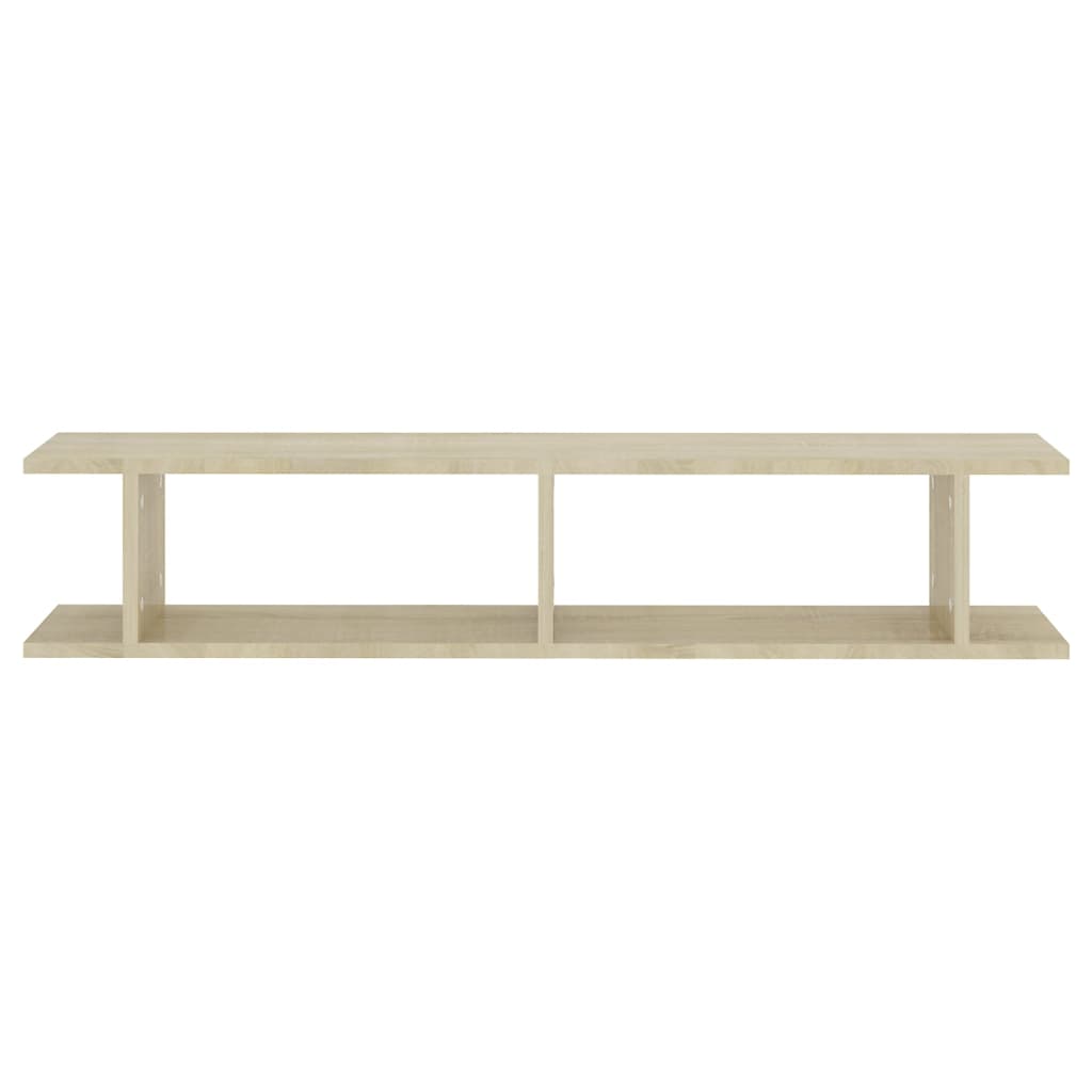 Estantes de parede 2 pcs 105x18x20 cm contrapl. carvalho sonoma