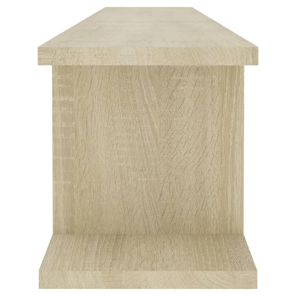 Estantes de parede 2 pcs 105x18x20 cm contrapl. carvalho sonoma