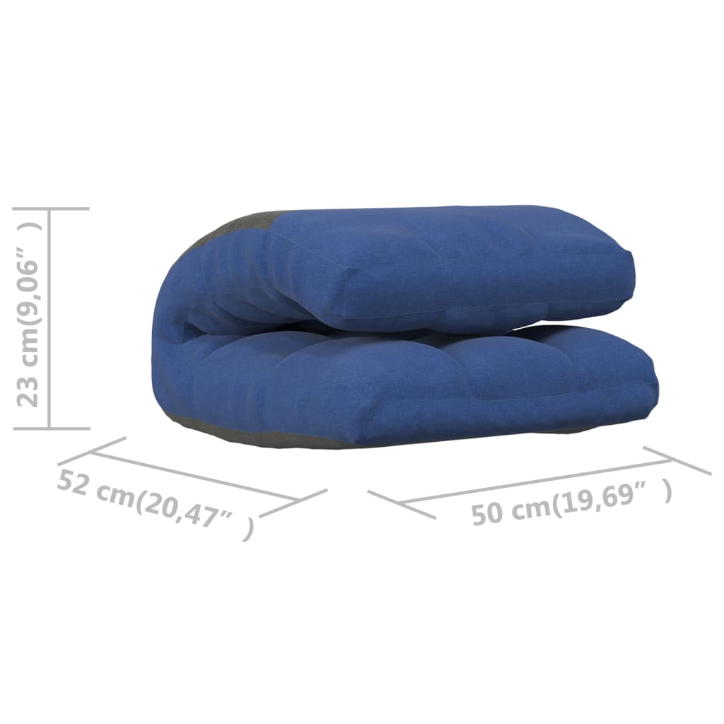 Colchão/cadeira de piso dobrável tecido azul