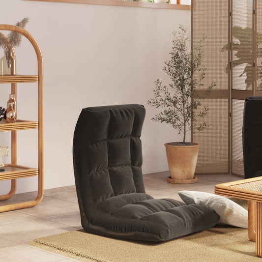 Colchão/cadeira de piso dobrável tecido preto