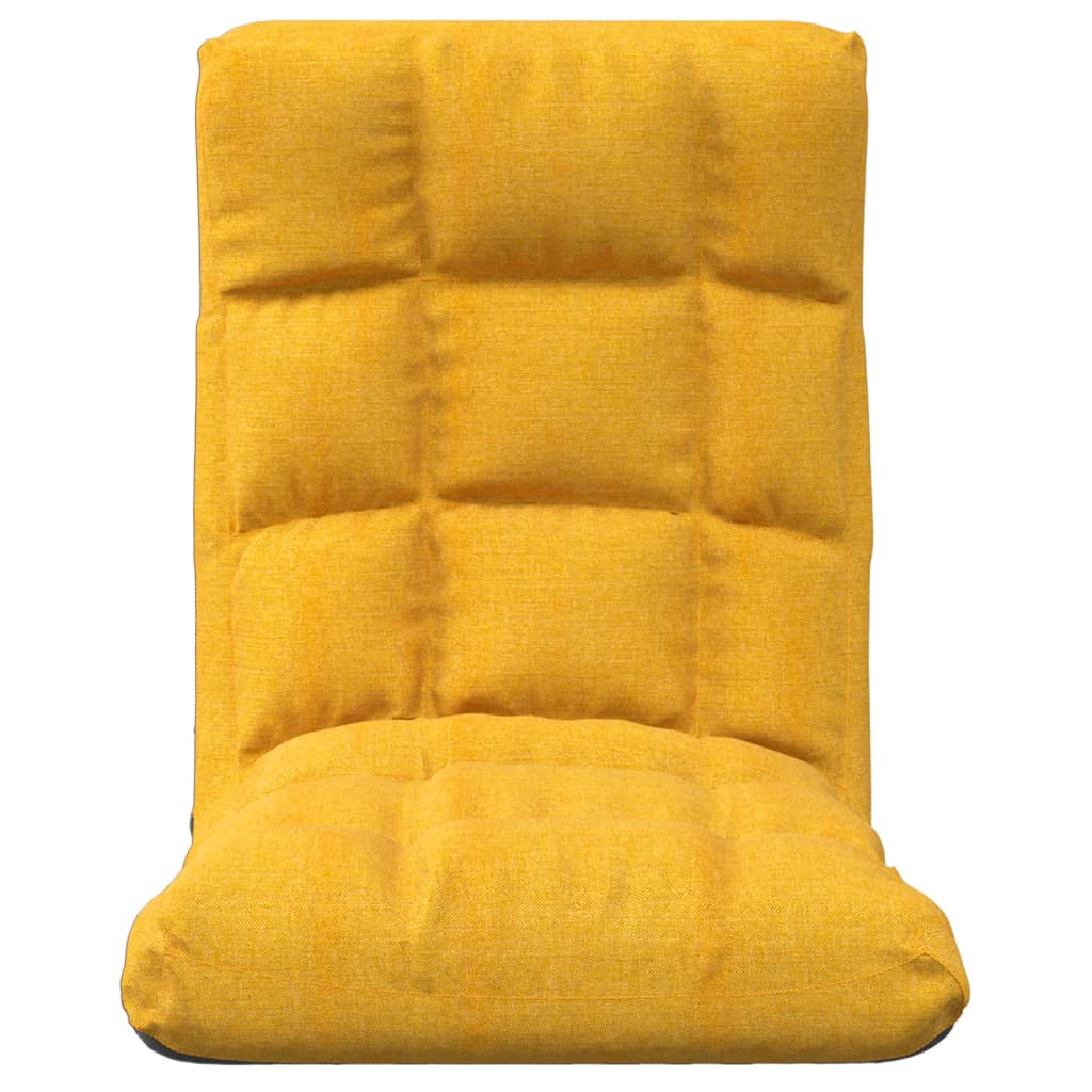 Colchão/cadeira de piso dobrável tecido amarelo mostarda