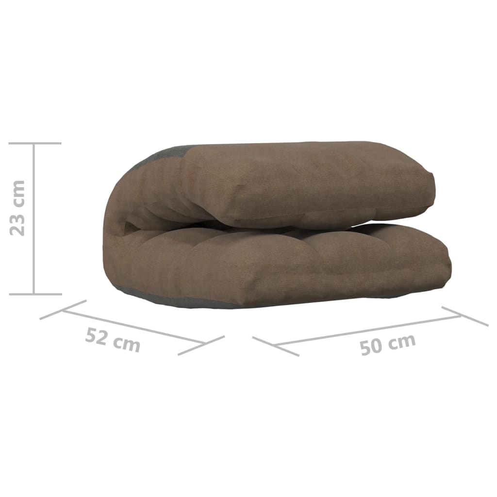 Colchão/cadeira de piso dobrável tecido cinzento-acastanhado