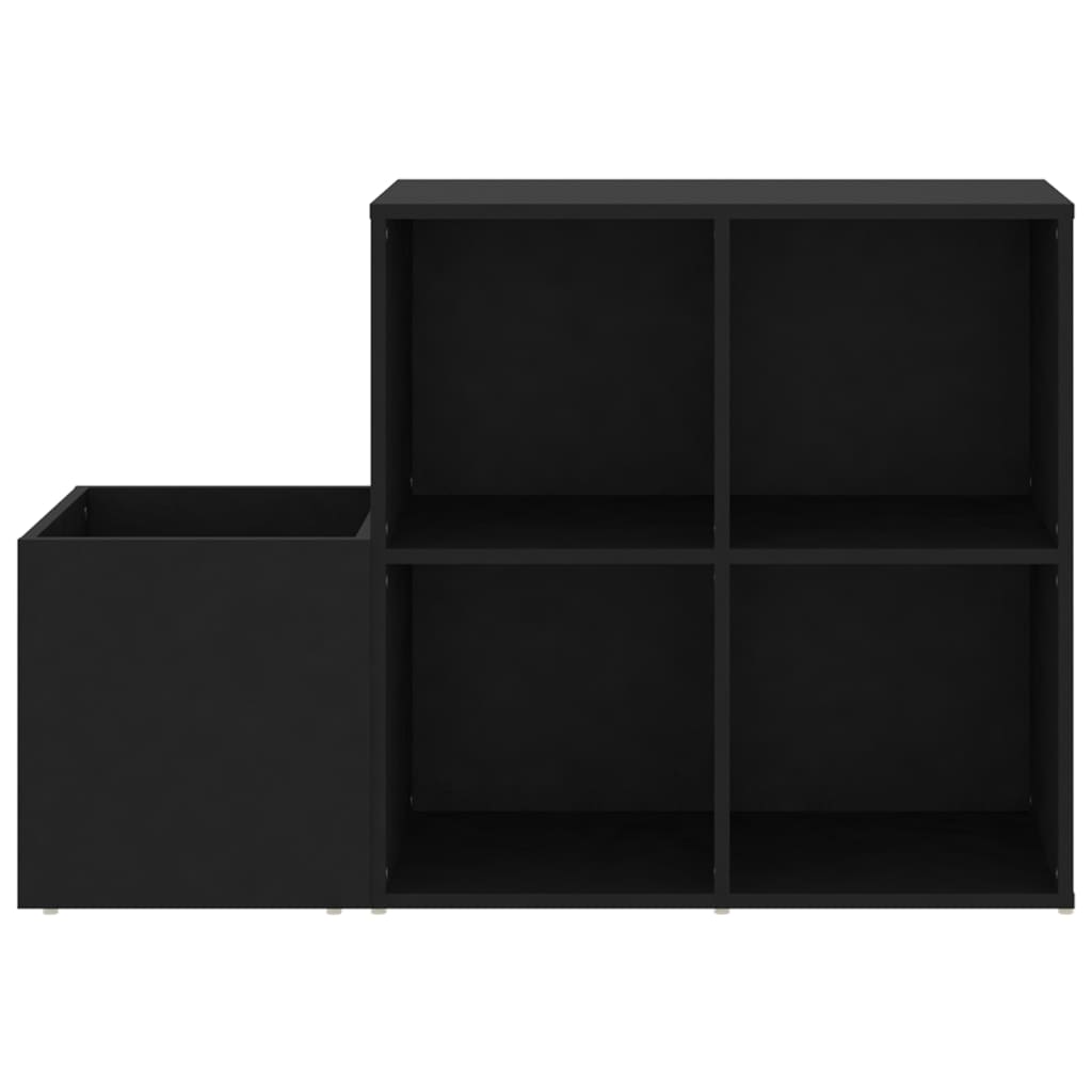 Sapateira de corredor 105x35,5x70 derivados de madeira preto
