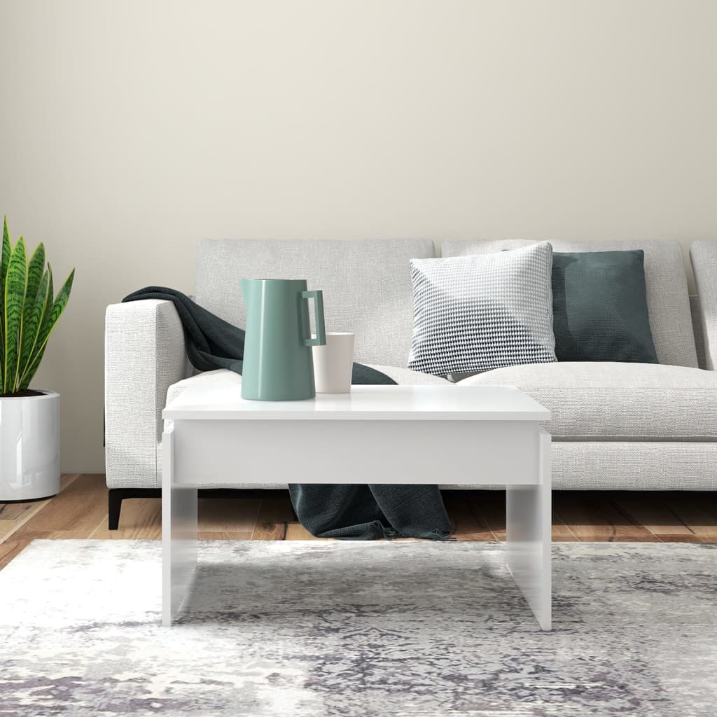 Mesa de centro 68x50x38 cm derivados de madeira branco