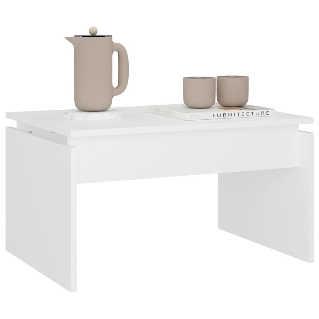 Mesa de centro 68x50x38 cm derivados de madeira branco