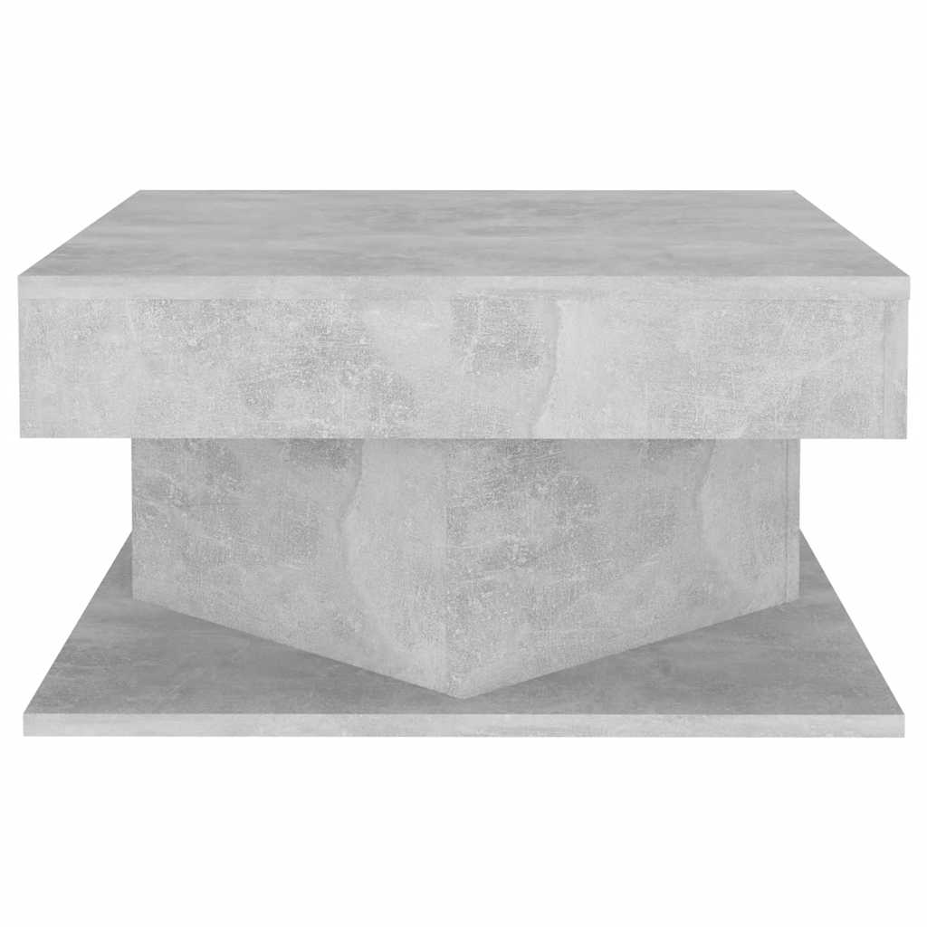 Mesa de centro 57x57x30 cm derivados de madeira cinza cimento