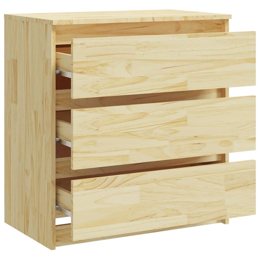 Mesa de cabeceira 60x36x64 cm madeira de pinho maciça