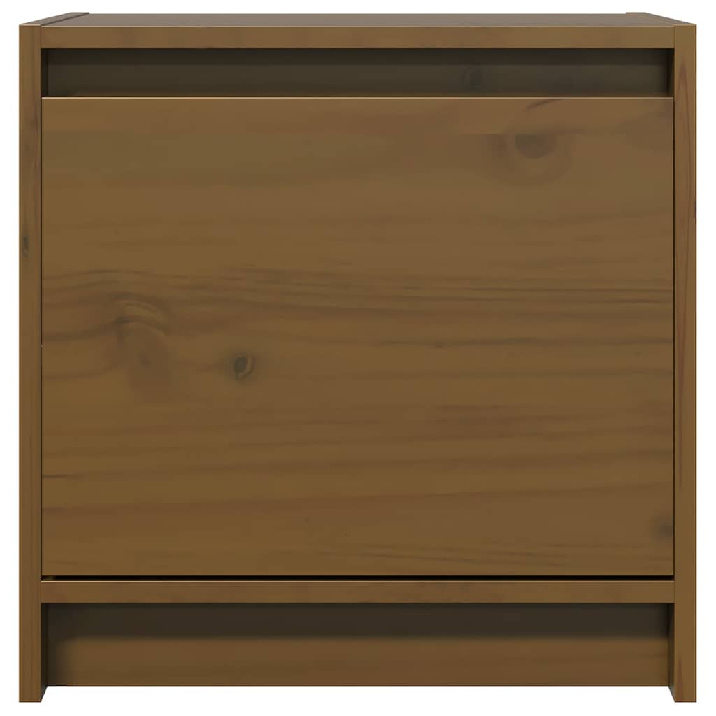 Mesas de cabeceira 2 pcs 40x30,5x40cm pinho maciço castanho mel
