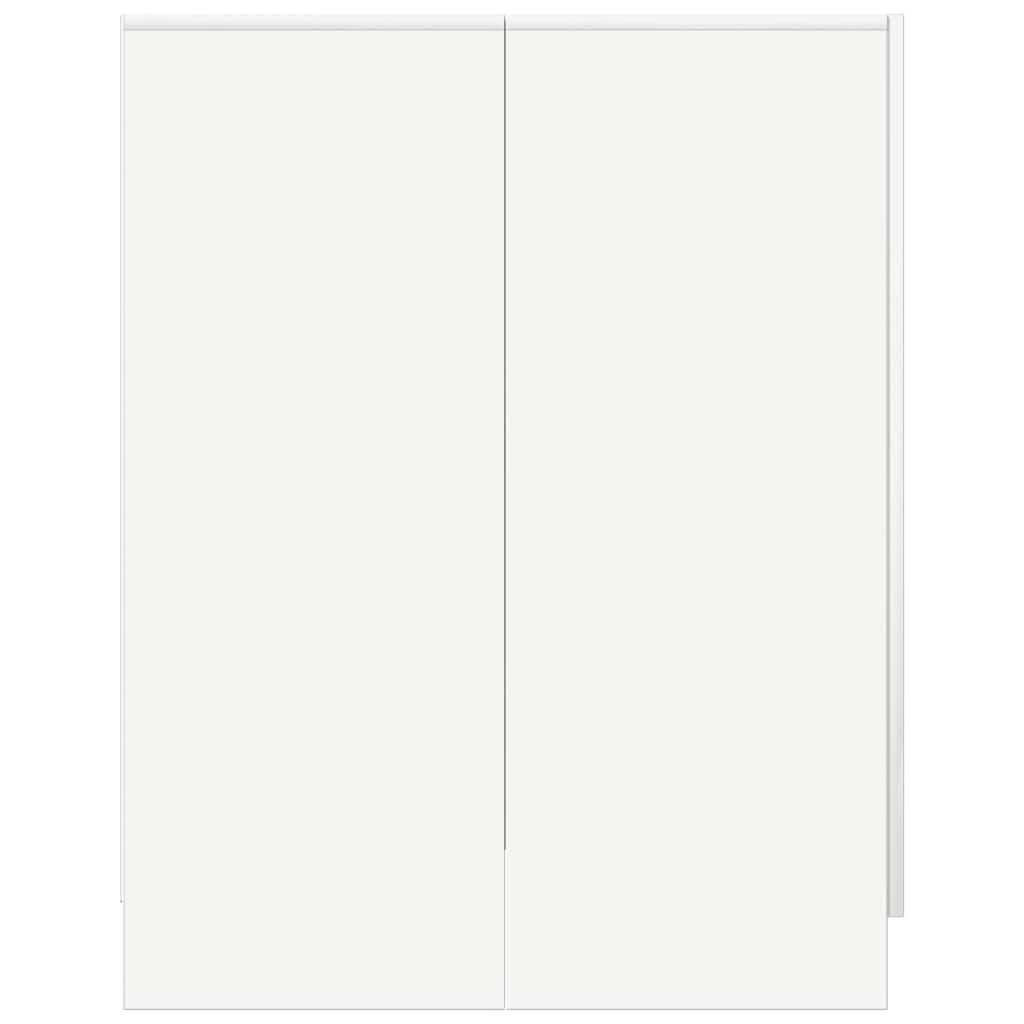 Armário para máquina de lavar roupa 71x71,5x91,5 cm branco