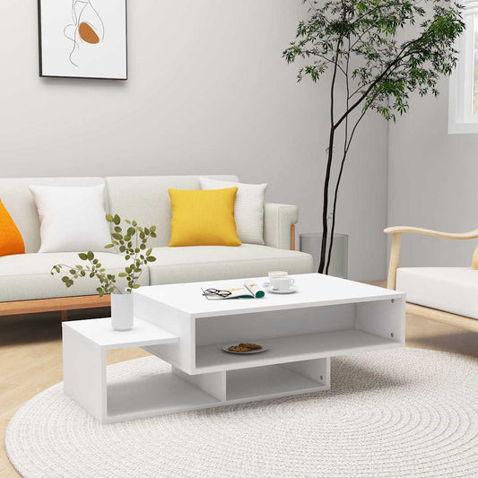 Mesa de centro 105x55x32 cm derivados de madeira branco
