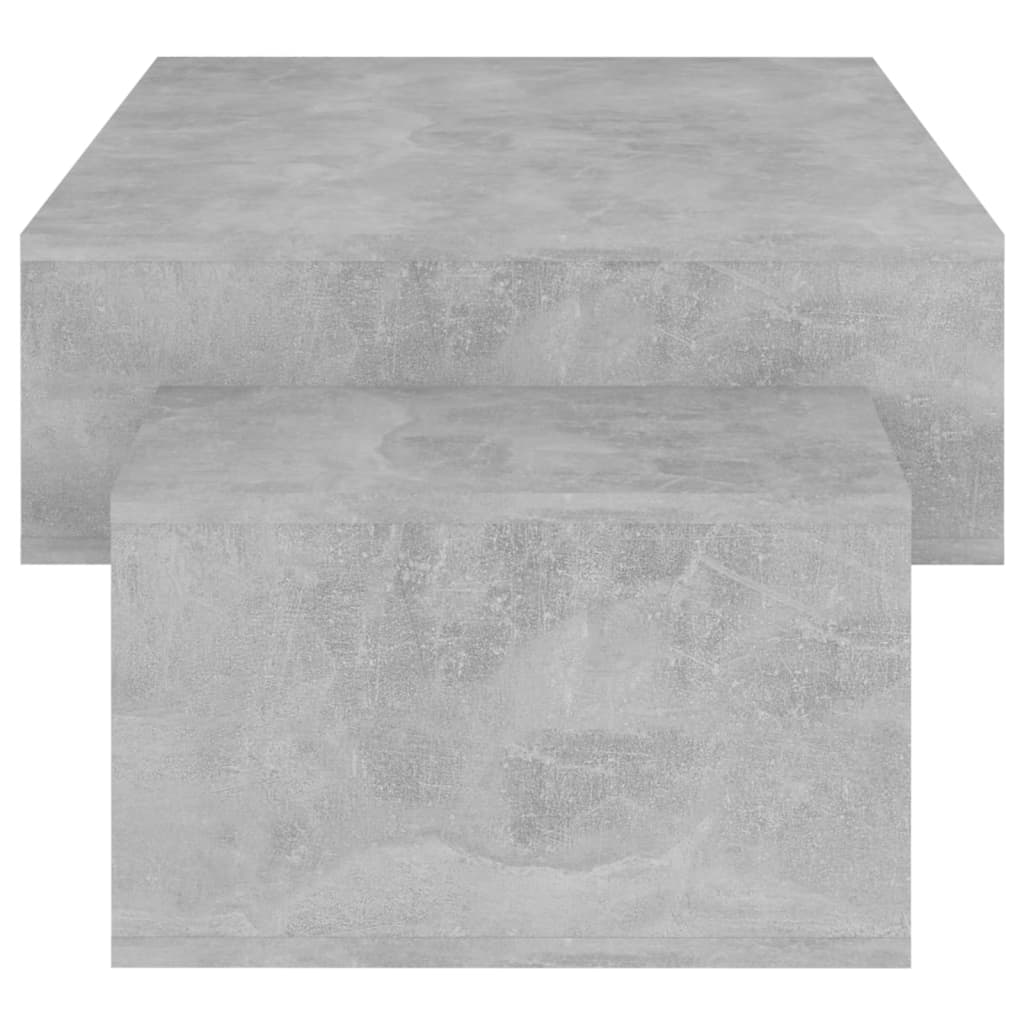 Mesa de centro 105x55x32 cm derivados madeira cinzento cimento