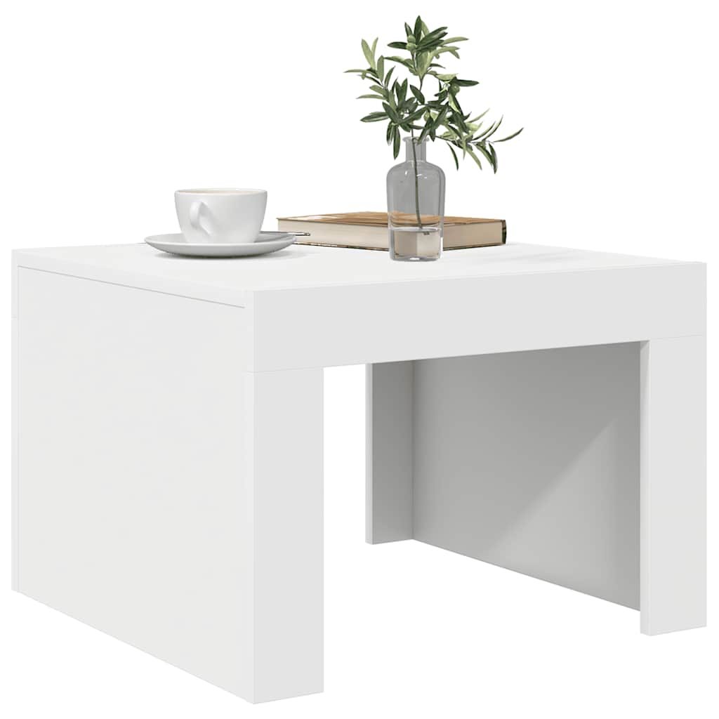 Mesa de centro 50x50x35 cm derivados madeira branco