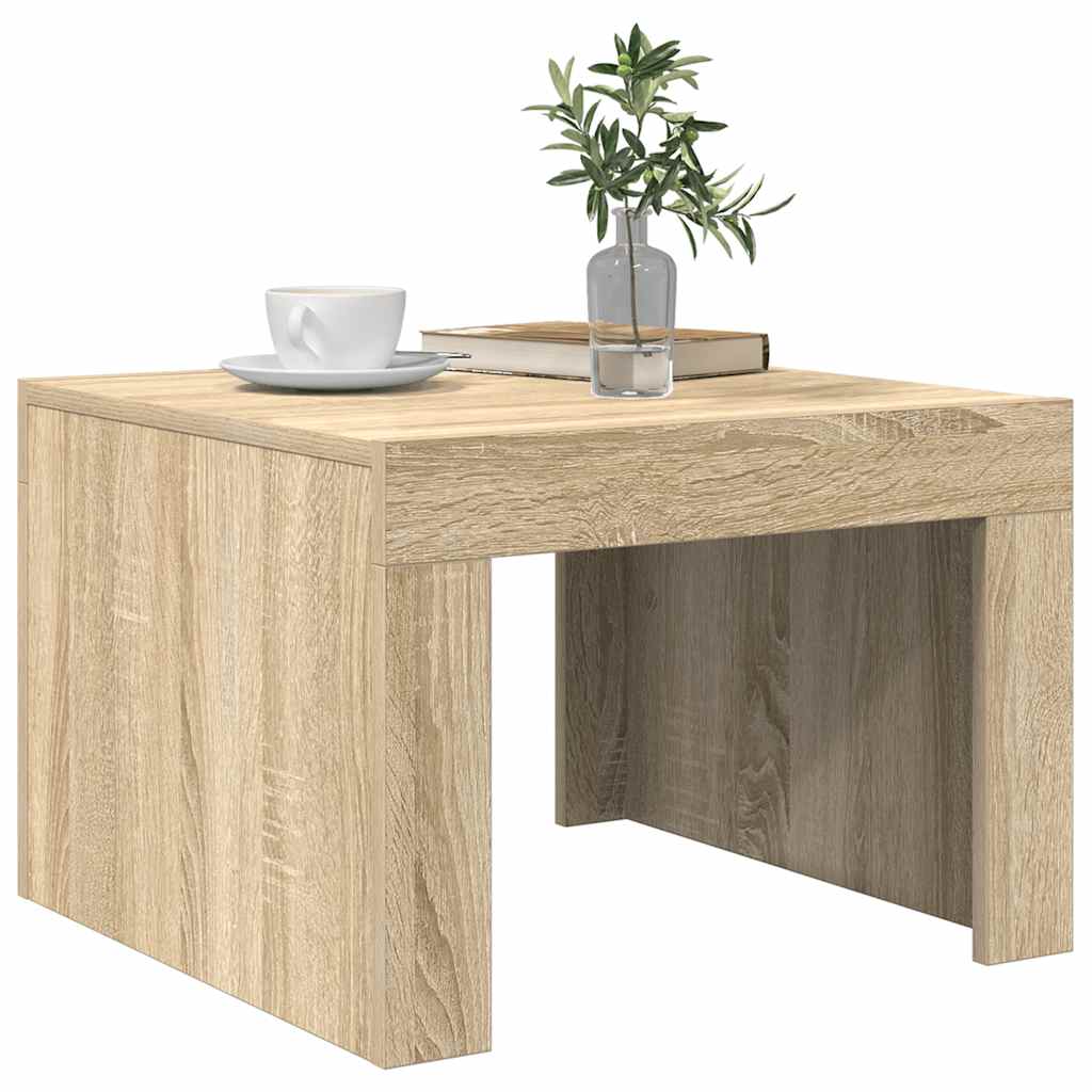 Mesa de centro 50x50x35 cm derivados de madeira carvalho sonoma