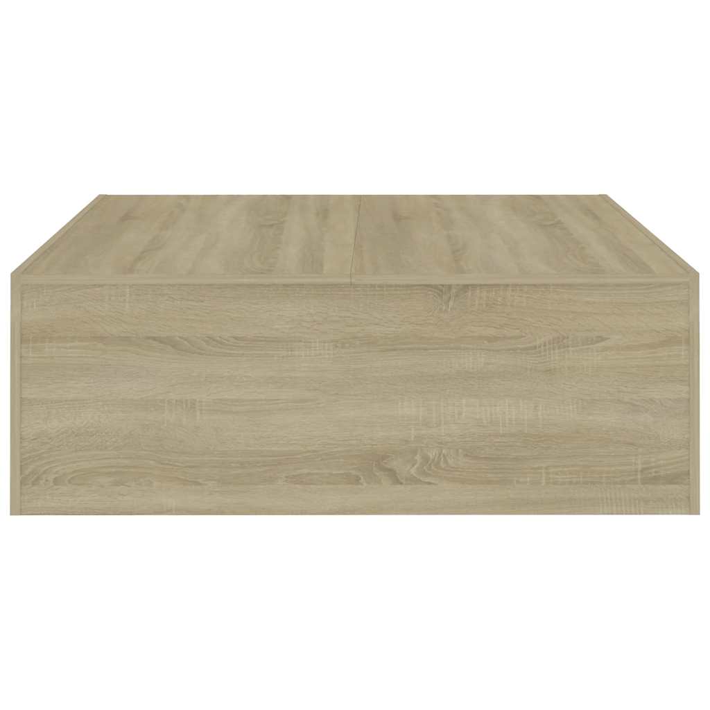 Mesa de centro 100x100x35 cm derivados madeira carvalho sonoma