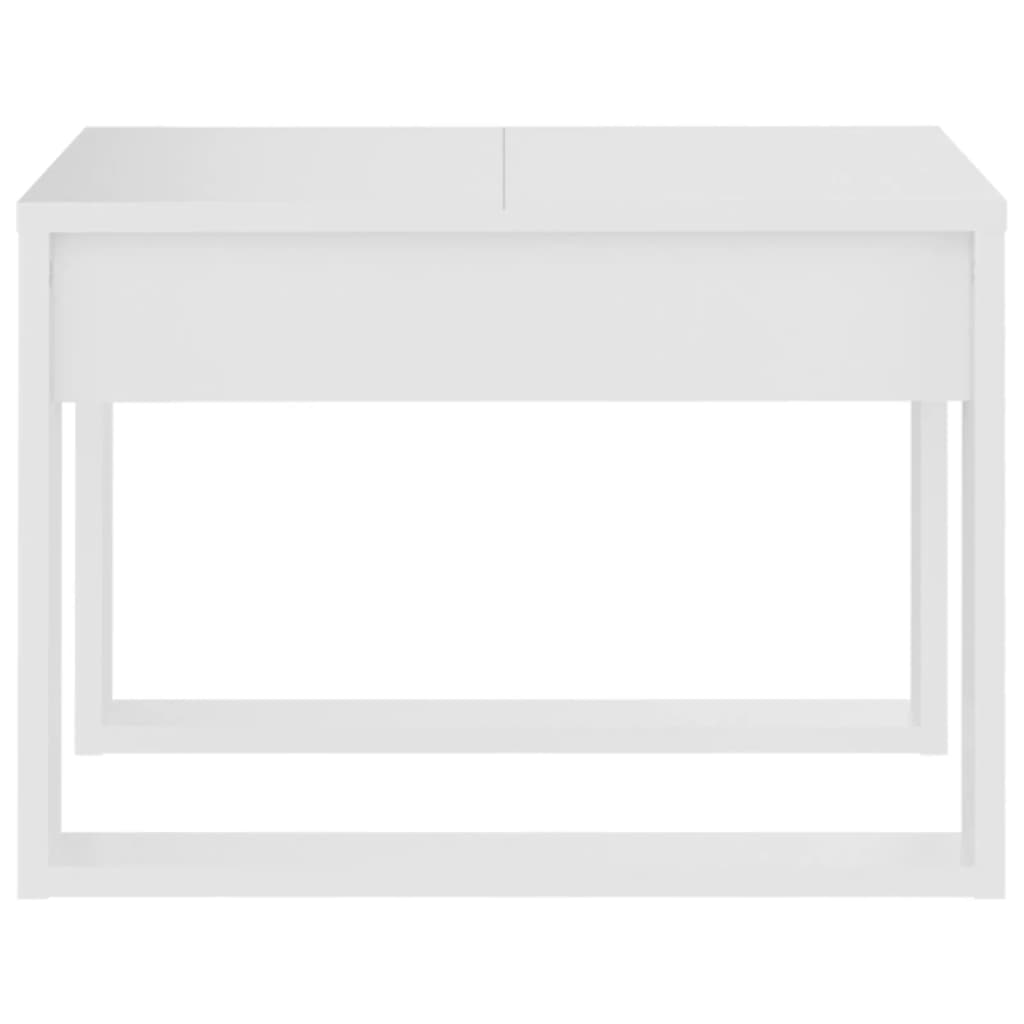 Mesa de apoio 50x50x35 cm derivados de madeira branco