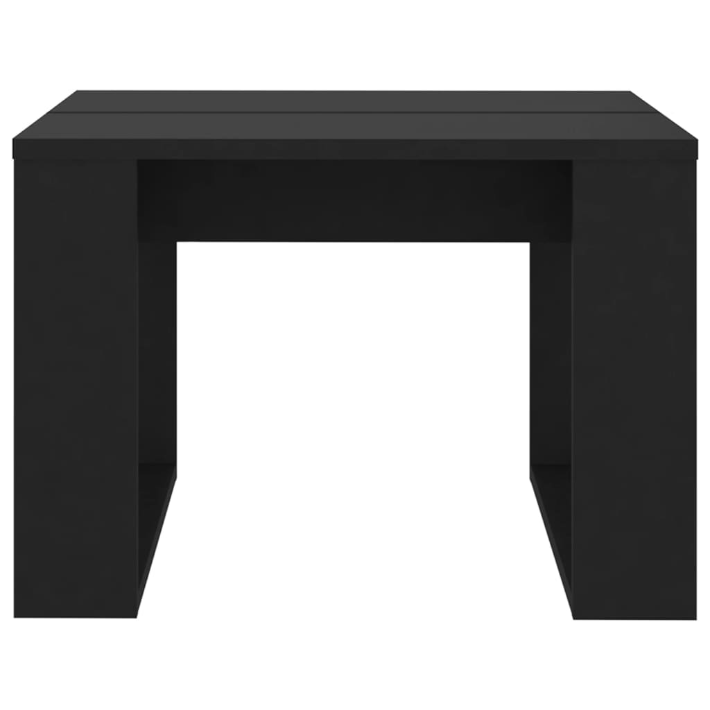 Mesa de apoio 50x50x35 cm derivados de madeira preto