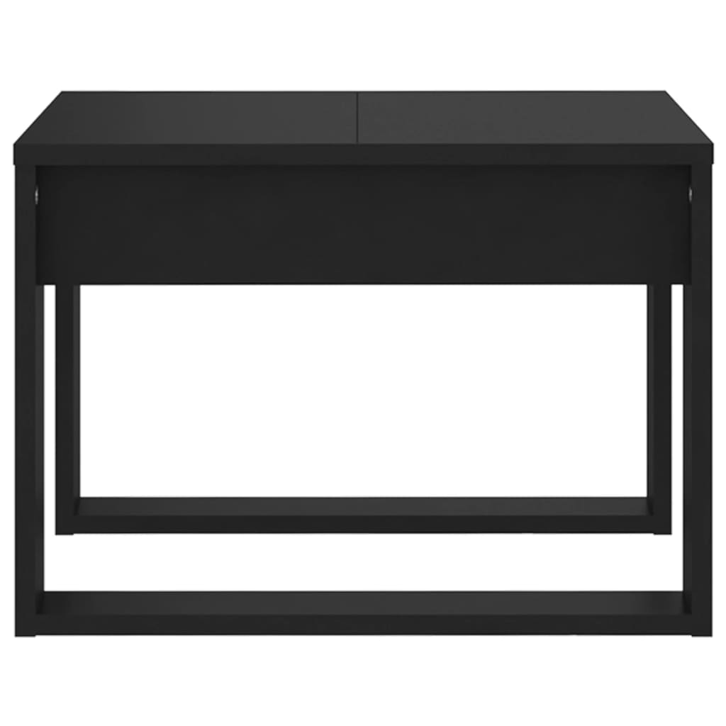 Mesa de apoio 50x50x35 cm derivados de madeira preto