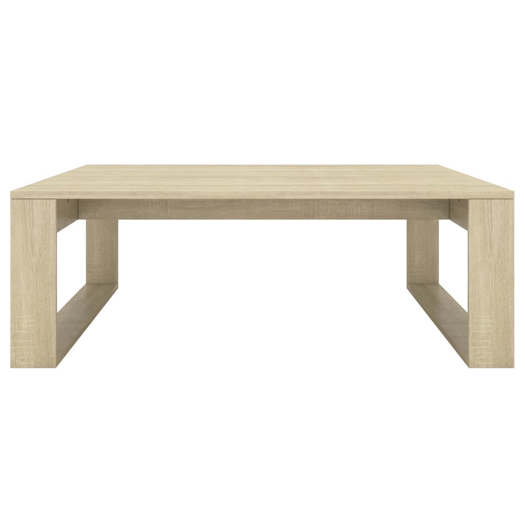 Mesa de centro 100x100x35 cm derivados madeira carvalho sonoma