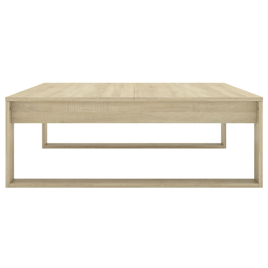 Mesa de centro 100x100x35 cm derivados madeira carvalho sonoma