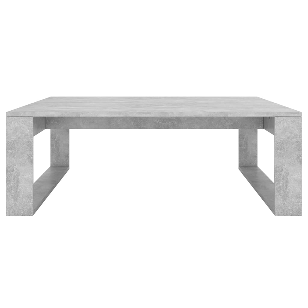 Mesa de centro 100x100x35 cm derivados madeira cinzento cimento