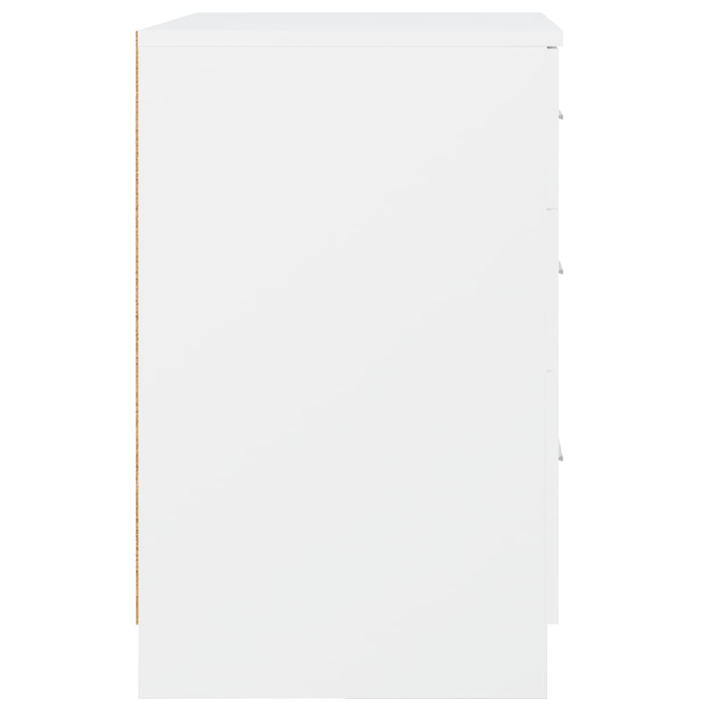 Mesa de cabeceira 40x40x63 cm derivados de madeira branco