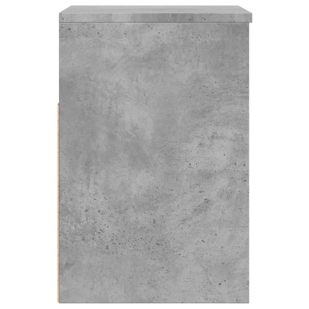 Banco sapateira 60x30x45 cm derivados madeira cinzento cimento