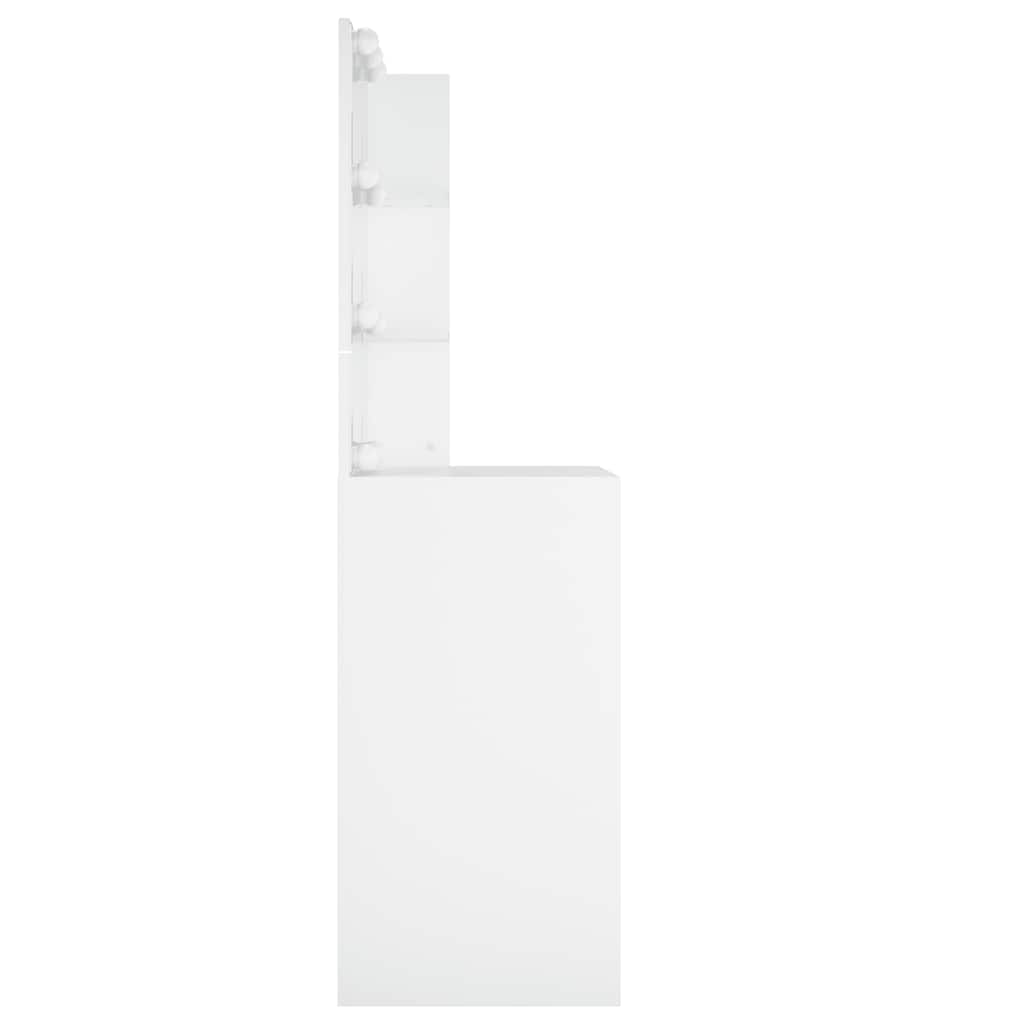 Toucador com LEDs 60x40x140 cm branco