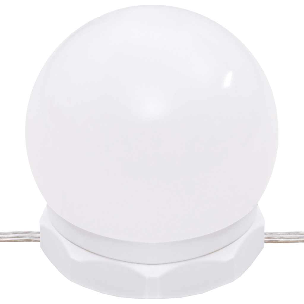 Toucador com LEDs 60x40x140 cm branco brilhante