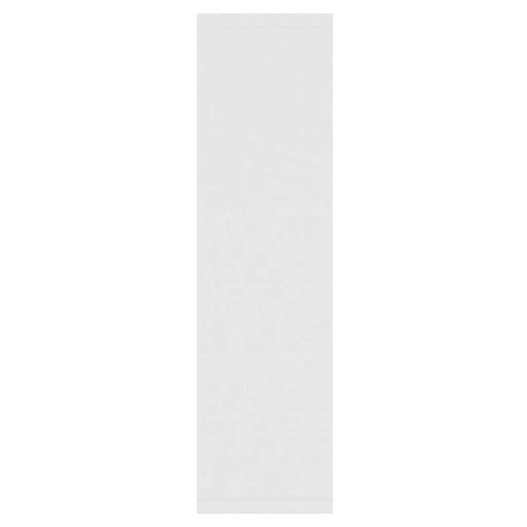 Armário espelhado com luzes LED 76x15x55 cm branco