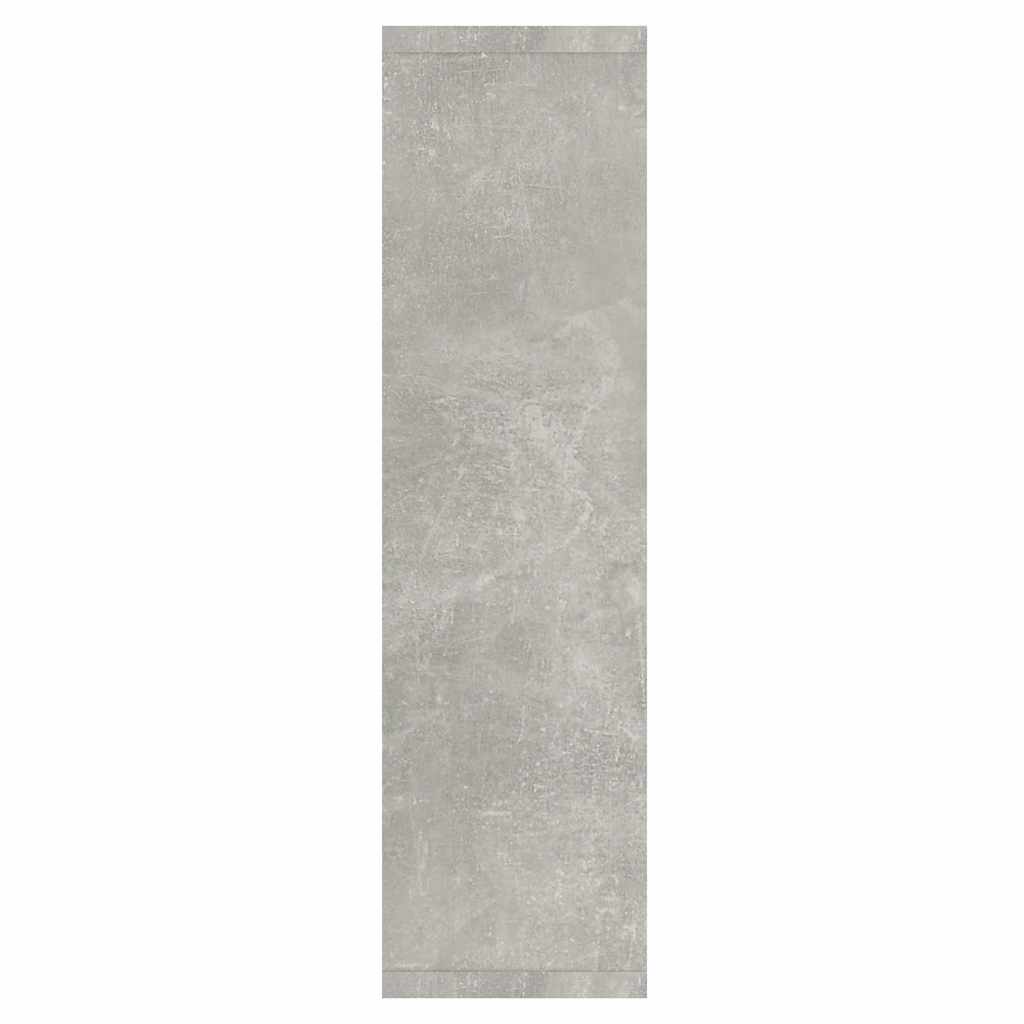 Armário espelhado com LED 76x15x55 cm cinzento cimento