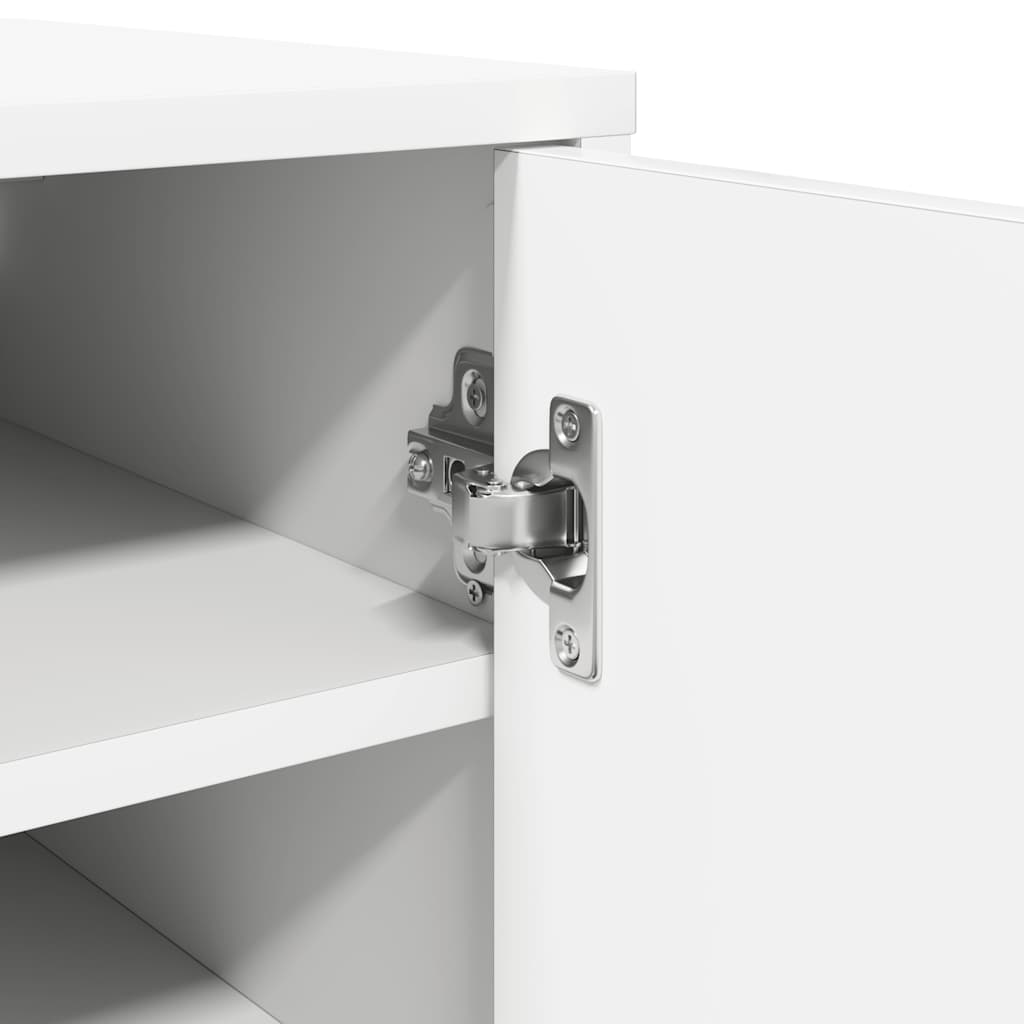 Sapateiras 2 pcs 32x35x70 cm contraplacado branco