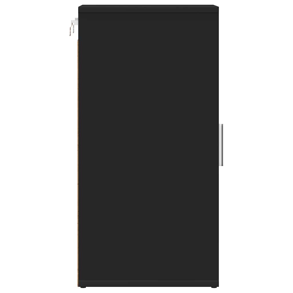 Sapateiras 2 pcs 32x35x70 cm contraplacado preto