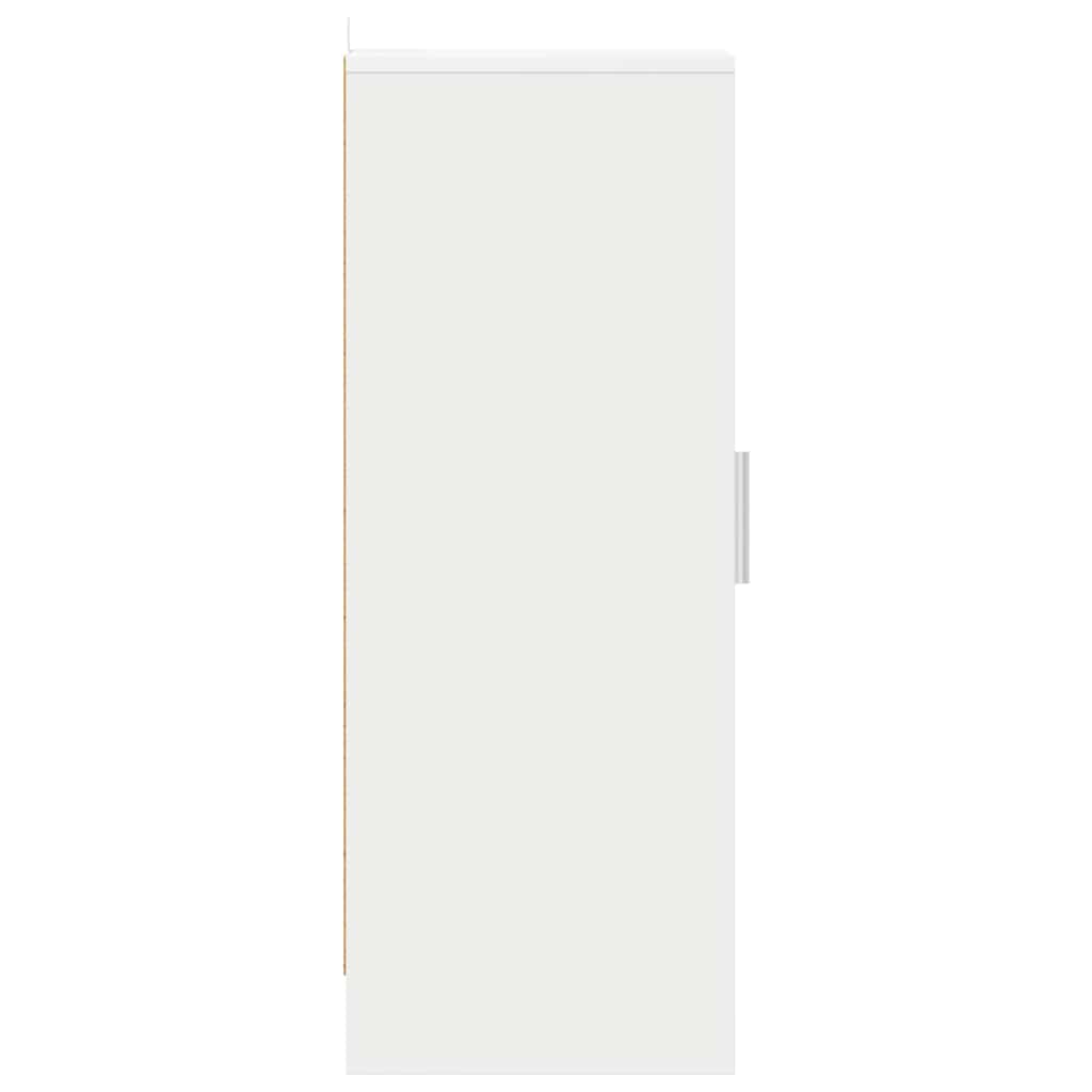 Armário para sapatos 32x35x92cm derivados de madeira branco