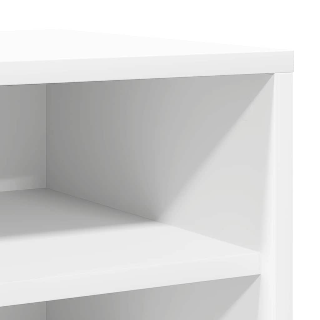Sapateiras 2 pcs 31,5x35x70 cm derivados de madeira branco
