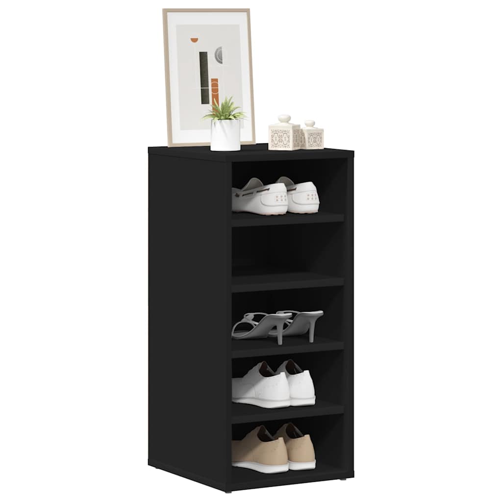 Sapateiras 2 pcs 31,5x35x70 cm derivados de madeira preto
