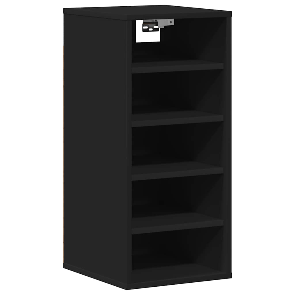 Sapateiras 2 pcs 31,5x35x70 cm derivados de madeira preto