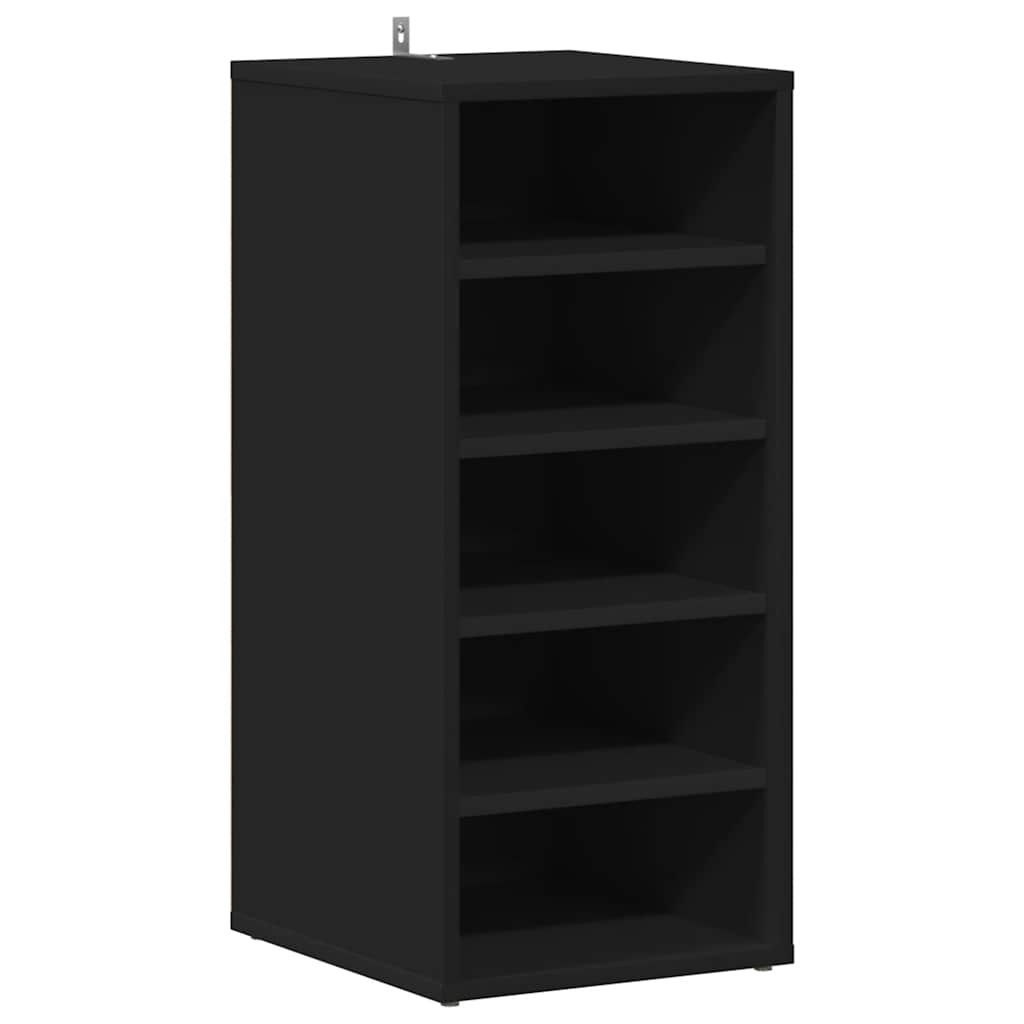 Sapateiras 2 pcs 31,5x35x70 cm derivados de madeira preto