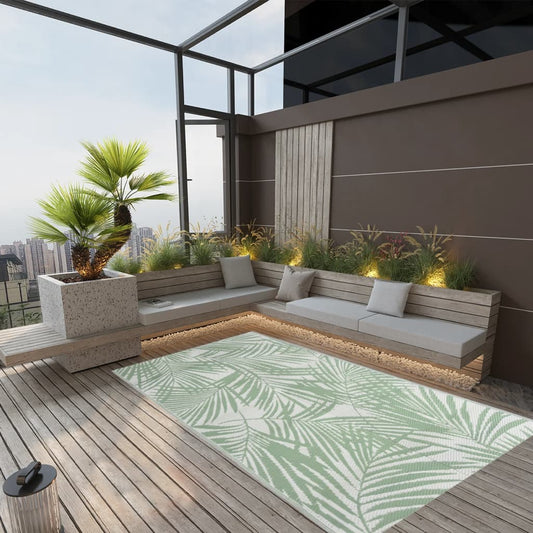 Tapete de exterior 160x230 cm ARAKIL PP verde