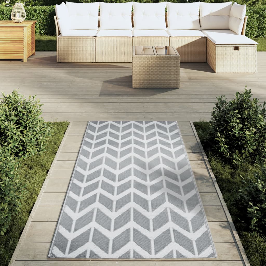 Tapete de exterior 80x150 cm ARAKIL PP cinzento