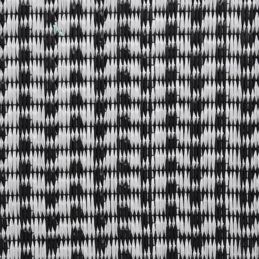 Tapete de exterior 140x200 cm ARAKIL PP preto
