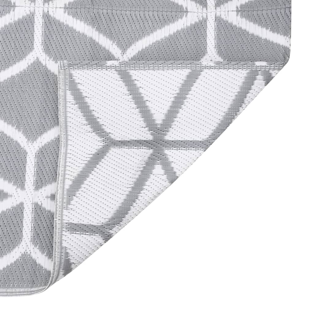 Tapete de exterior 80x250 cm ARAKIL PP cinzento